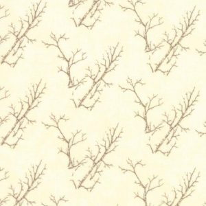 Moda Fabrics Country Road Branches Church White