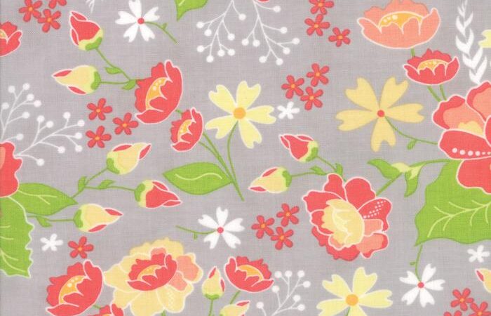 Moda Lulu Lane Flower Garden Grey
