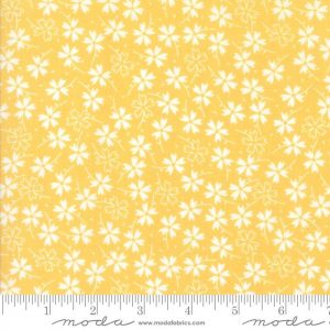 Moda Fabrics Lulu Lane Pansies Yellow