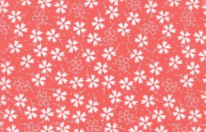 Moda Lulu Lane Pansies Coral