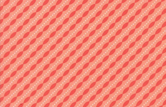 Moda Lulu Lane Petal Stripe Peach
