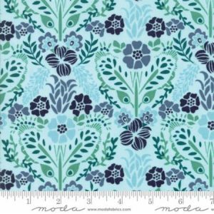 Moda Fabrics Grand Canal Aqua Giardinin