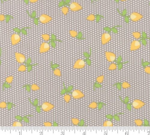 Moda Sundrops Rosebuds Taupe & Yellow