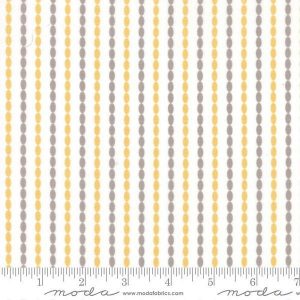 Moda Fabrics Sundrops Beaded Stripe Taupe & Yellow