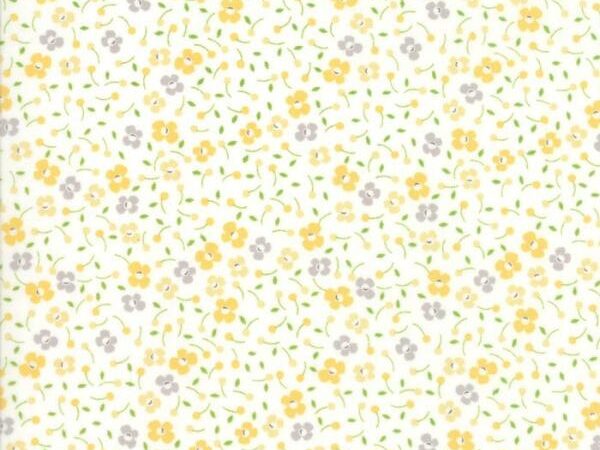 Moda Lulu Lane Floral Posies Yellow