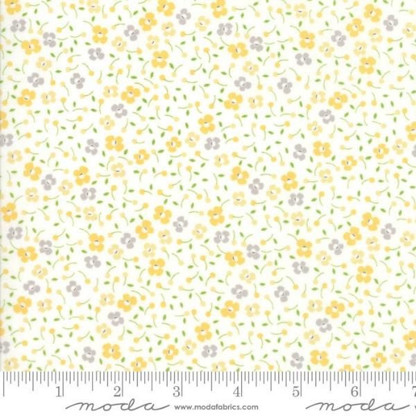 Moda Fabrics Lulu Lane Floral Posies Yellow