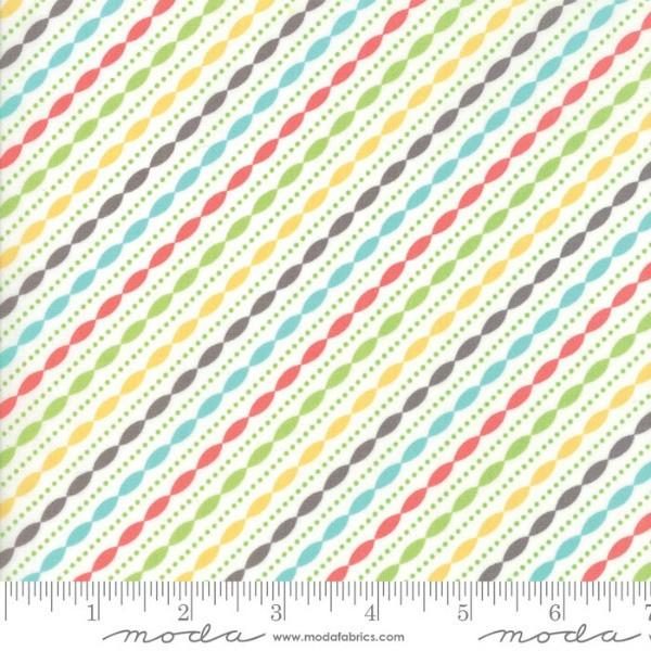 Moda Fabrics Lulu Lane Multi Petal Stripe