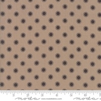 Moda Fabrics Olive's Flower Market Parisian Dots on Taupe