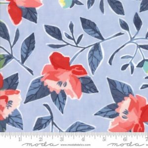 Moda Fabrics Hazelwood Sky Blue Floral