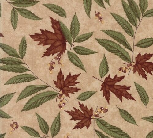 Moda Country Road Sandy Tan Large Leaf