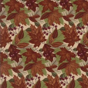 Moda Fabrics Country Road Leaf Pile on Sandy Tan