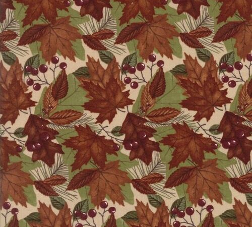 Moda Country Road Sandy Tan Leaf Pile