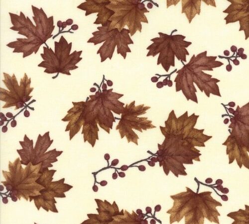 Moda Country Road Maple Leaves Church White