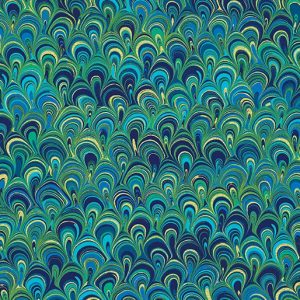 Benartex Fabrics Rhapsody in Blue Mineral Magic Green