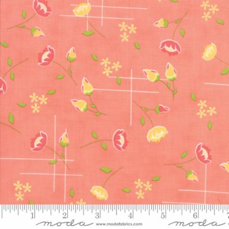 Moda Fabrics Lulu Lane Floral Meadow Peach