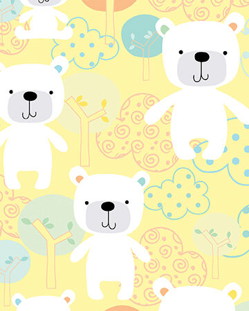Benartex Breezy Baby Bear Lemon