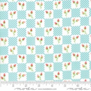Moda Fabrics Lulu Lane Flower Patch Turquoise