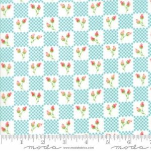 Moda Fabrics Lulu Lane Flower Patch Turquoise