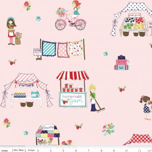 Riley Blake Fabrics Vintage Market Place Pink