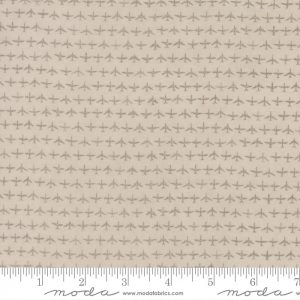 Moda Fabrics Flight Aeroplanes Taupe on Cream