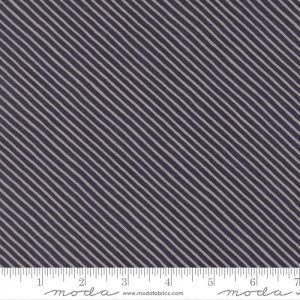 Moda Fabrics Flight Diagonal Stripe Grey on Indigo