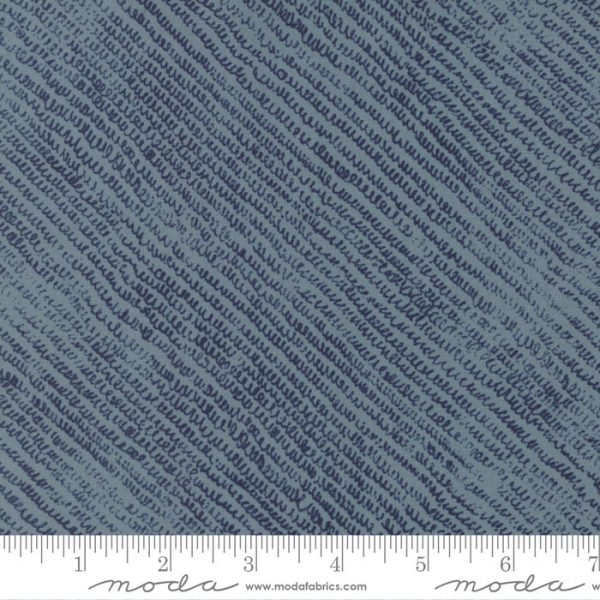 Moda Fabrics Flight Vapour Trail Indigo on Sky Blue