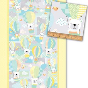 Benartex Fabrics Breezy Baby Quilt Panel