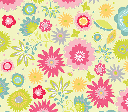 Benartex Sunday Ride Serendipity Green Floral