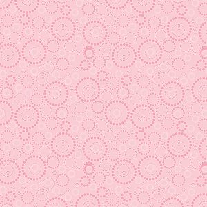Benartex Fabrics Sunday Ride Beaded Circles Pale Pink
