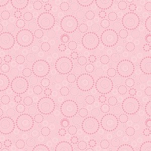 Benartex Fabrics Sunday Ride Beaded Circles Pale Pink