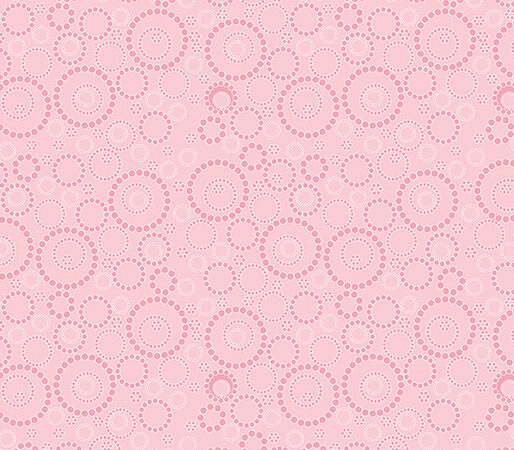 Benartex Sunday Ride Beaded Circles Pale Pink