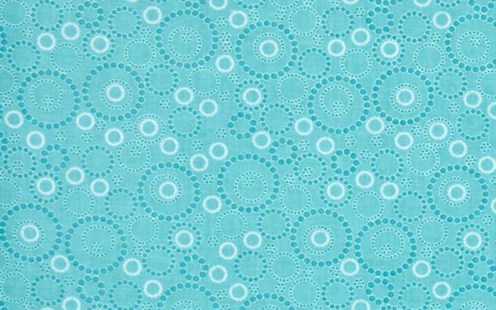 Benartex Sunday Ride Beaded Circles Dark Turquoise
