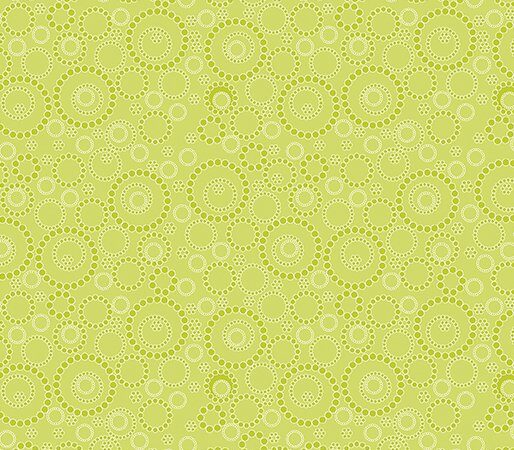 Benartex Sunday Ride Beaded Circles Green