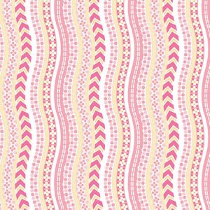 Benartex Fabrics Sunday Ride Bicycle Tracks in Pink