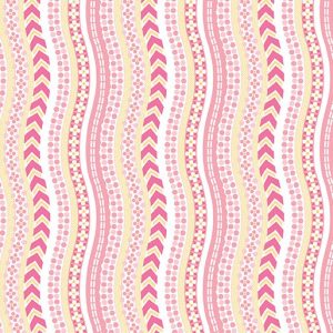 Benartex Fabrics Sunday Ride Bicycle Tracks in Pink