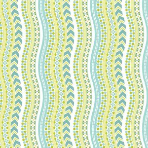 Benartex Fabrics Sunday Ride Bicycle Tracks in Aqua