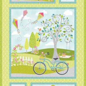 Benartex Fabrics Sunday Ride Quilt Panel