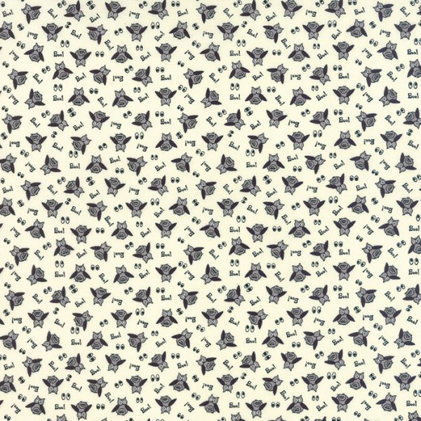 Moda Fabrics Spooky Delight Boo Owls on Ivory