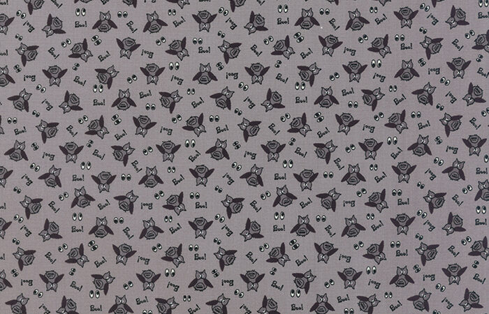 Moda Spooky Delight Boo Owls on Ash Grey