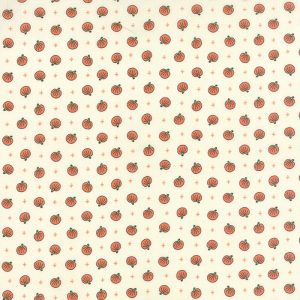 Moda Fabrics Spooky Delight Halloween Pumpkins on Ivory