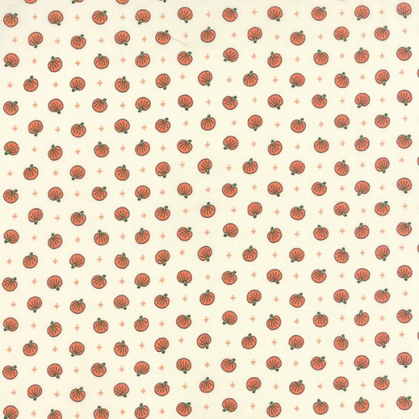 Moda Fabrics Spooky Delight Halloween Pumpkins on Ivory