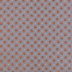 Moda Fabrics Spooky Delight Halloween Pumpkins on Ash Grey