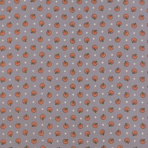 Moda Fabrics Spooky Delight Halloween Pumpkins on Ash Grey