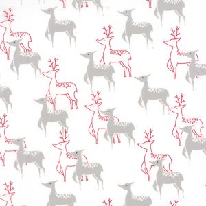 Moda Fabrics Jol Collection Reindeer on Snow White