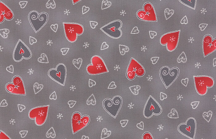 Moda Jol Grey Hearts