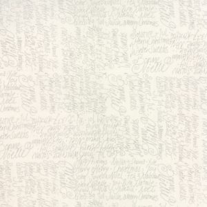 Moda Fabrics Jol Collection Christmas Words Grey on Cream