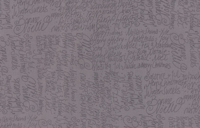 Moda Jol Grey Christmas Words