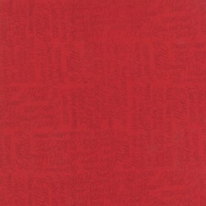 Moda Fabrics Jol Collection Christmas Words in Tonal Red