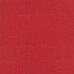 Moda Fabrics Jol Collection Christmas Words in Tonal Red