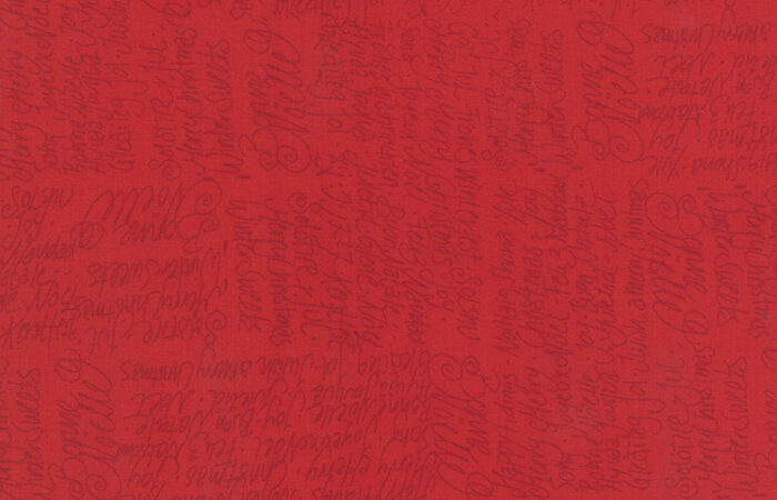 Moda Jol Red Christmas Words
